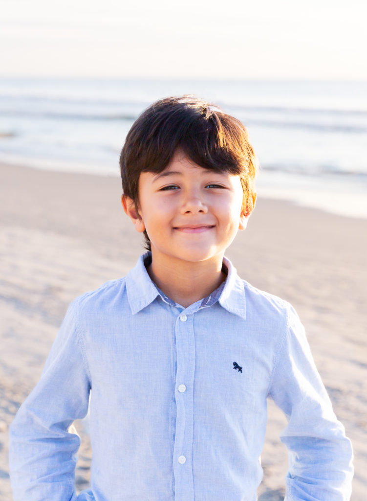 individual child portrait at a family beach photo shoot